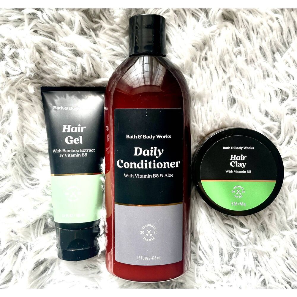 Bath & Body Works Essentials for Men Hair Care Bundle Set NEW.
